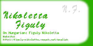 nikoletta figuly business card